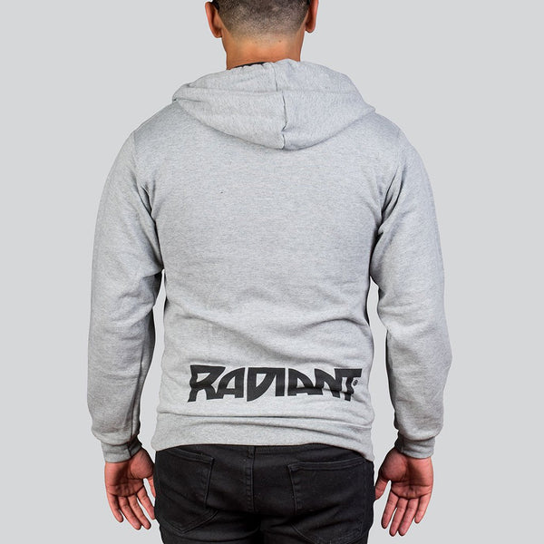 Radiant Gray Black Hoodie