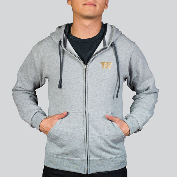 Radiant Gray Gold Hoodie